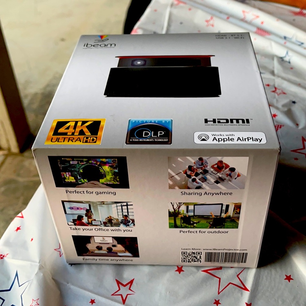 ibeam projector 4K ULTRAHD USB 3.1-WI-FI